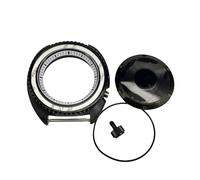 ROUHO 45mm Remplacement Plongée Boîtier Montre, Adapté pour Mouvement NH35 NH36 28,5mm Cadran, 3.8 Couronne Position Fond Plein Montre Modification Set pour Seiko SKX007-K