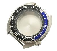 ROUHO 45mm Remplacement Plongée Boîtier Montre, Adapté pour Mouvement NH35 NH36 28,5mm Cadran, 3.8 Couronne Position Fond Plein Montre Modification Set pour Seiko SKX007-E