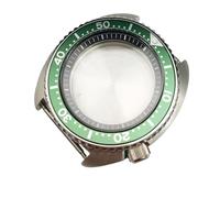 ROUHO 45mm Remplacement Plongée Boîtier Montre, Adapté pour Mouvement NH35 NH36 28,5mm Cadran, 3.8 Couronne Position Fond Plein Montre Modification Set pour Seiko SKX007-P