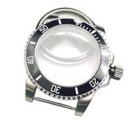 ROUHO Acier Inoxydable 40mm Montre Modification Kit, Adapté pour Mouvement 8215 8200 3804 2813 8205 28,5mm Cadran, Plat Verre Rotative Boîtier Montre pour Rolex Submariner GMT-Master-F 7