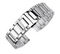 ROUHO Acier Inoxydable Accessoires de Montre Fermoir Déployant Homme en Métal Bracelet Montre pour Montblanc TimeWalker Heritage 1858-Argent 3 24mm