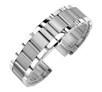 ROUHO Acier Inoxydable Accessoires de Montre Fermoir Déployant Homme en Métal Bracelet Montre pour Montblanc TimeWalker Heritage 1858-Argent 2 26mm