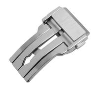 ROUHO Acier Inoxydable Fermoir Déployant Montre Boucle Pliant Bracelet Montre Remplacement Boucle Accessory pour Hublot Big Bang Classic Fusion-Argent 24mm