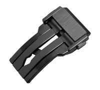 ROUHO Acier Inoxydable Fermoir Déployant Montre Boucle Pliant Bracelet Montre Remplacement Boucle Accessory pour Hublot Big Bang Classic Fusion-Noir 22mm