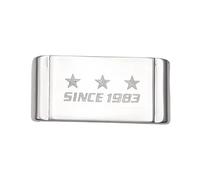 ROUHO Acier Inoxydable Loop Bracelet Montre, Remplacement Métal Bracelet Retient pour Casio G-Shock-Argent 18mm