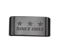 ROUHO Acier Inoxydable Loop Bracelet Montre, Remplacement Métal Bracelet Retient pour Casio G-Shock-Noir 20mm