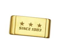 ROUHO Acier Inoxydable Loop Bracelet Montre, Remplacement Métal Bracelet Retient pour Casio G-Shock-Or 18mm