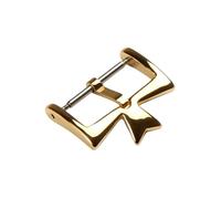 ROUHO Acier Inoxydable Montre Boucle Ardillon Remplacement Durable Cuir & Silicone Bracelet Montre Fermoir pour Vacheron Constantin-Or 20mm