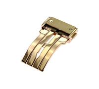 ROUHO Acier Inoxydable Pliant Fermoir, Boucle de Montre Remplacement Accessoire Réparation pour Hublot Big Bang-Or Rose 22mm