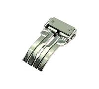 ROUHO Acier Inoxydable Pliant Fermoir, Boucle de Montre Remplacement Accessoire Réparation pour Hublot Big Bang-Argent 22mm
