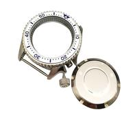 ROUHO Acier Inoxydable Plongée Boîtier Montre 42mm Insert Céramique, pour Mouvement Automatique NH35 28,5mm Cadran, 3.8 Couronne Boîtier Montre pour Seiko SKX007-# 15