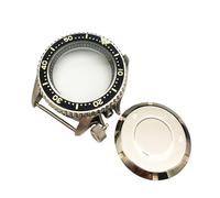 ROUHO Acier Inoxydable Plongée Boîtier Montre 42mm Insert Céramique, pour Mouvement Automatique NH35 28,5mm Cadran, 3.8 Couronne Boîtier Montre pour Seiko SKX007-# 8