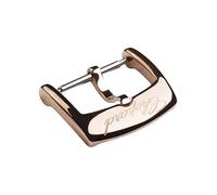 ROUHO Acier Inoxydable Remplacement Montre Fermoir Réglable Classique Boucle Ardillon Montre Accessoires pour Chopard-Or Rose 14mm