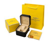 ROUHO Boîte Montre en Bois Support Montre Individuel avec Coussin Intérieur Ouverture Relevable Format Bureau Présentation Ordonnée pour Breitling Superocean