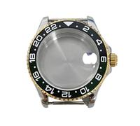 ROUHO Boîtier Montre Métal 40mm Fenêtre Cristal Loupe Date, Boîtier Modification 20mm Entrecorne pour Mouvement NH35 NH36-#16