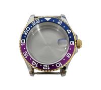 ROUHO Boîtier Montre Métal 40mm Fenêtre Cristal Loupe Date, Boîtier Modification 20mm Entrecorne pour Mouvement NH35 NH36-#14