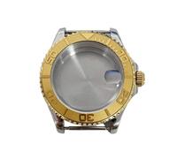 ROUHO Boîtier Montre Métal 40mm Fenêtre Cristal Loupe Date, Boîtier Modification 20mm Entrecorne pour Mouvement NH35 NH36-#19