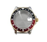 ROUHO Boîtier Montre Métal 40mm Fenêtre Cristal Loupe Date, Boîtier Modification 20mm Entrecorne pour Mouvement NH35 NH36-#15