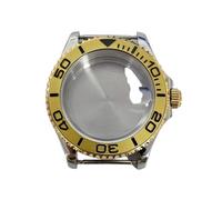 ROUHO Boîtier Montre Métal 40mm Fenêtre Cristal Loupe Date, Boîtier Modification 20mm Entrecorne pour Mouvement NH35 NH36-#21