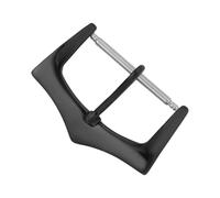 ROUHO Boucle de Bracelet-Montre 14mm 18mm 20mm 22mm, Fermoir en Acier Poli de Remplacement pour Vacheron Constantin-Noir 14mm