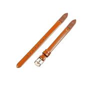 ROUHO Bracelet de Montre de Remplacement à Visser, Bande en Cuir Véritable Femme pour Fossil Virginia ES3861 ES3269 ES3284 ES3282 ES3405 ES3921-Marron + Or Rose Boucle