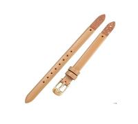 ROUHO Bracelet de Montre de Remplacement à Visser, Bande en Cuir Véritable Femme pour Fossil Virginia ES3861 ES3269 ES3284 ES3282 ES3405 ES3921-Beige + Or Boucle