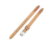 ROUHO Bracelet de Montre de Remplacement à Visser, Bande en Cuir Véritable Femme pour Fossil Virginia ES3861 ES3269 ES3284 ES3282 ES3405 ES3921-Beige + Argent Boucle
