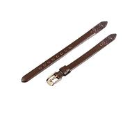 ROUHO Bracelet de Montre de Remplacement à Visser, Bande en Cuir Véritable Femme pour Fossil Virginia ES3861 ES3269 ES3284 ES3282 ES3405 ES3921-Café + Or Rose Boucle