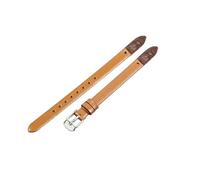 ROUHO Bracelet de Montre de Remplacement à Visser, Bande en Cuir Véritable Femme pour Fossil Virginia ES3861 ES3269 ES3284 ES3282 ES3405 ES3921-Marron Clair + Argent Boucle