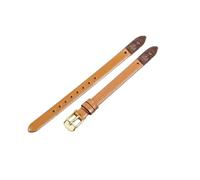 ROUHO Bracelet de Montre de Remplacement à Visser, Bande en Cuir Véritable Femme pour Fossil Virginia ES3861 ES3269 ES3284 ES3282 ES3405 ES3921-Marron Clair + Or Boucle