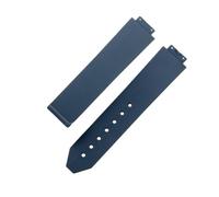 ROUHO Bracelet Montre 19mm x 26mm Silicone Caoutchouc Étanche Fermoir Déployant Acier Inoxydable Doux pour Hublot B1