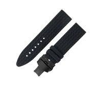 ROUHO Bracelet Montre 21mm 23mm Silicone Ondulé Caoutchouc Étanche Boucle Acier Inoxydable Remplacement Souple pour Chopard Mille Miglia Series A5 23mm