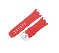 ROUHO Bracelet Montre 28mm Silicone Caoutchouc Étanche Fermoir Déployant Acier Inoxydable Flexible Doux pour Audemars Piguet Royal Oak Offshore 15710 15703