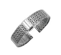 ROUHO Bracelet Montre Acier Inoxydable Bracelet Métal Rechange Slim Poli Maillons Argentés pour La Grande Classique de Longines - Argenté 20mm