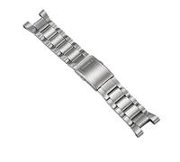 ROUHO Bracelet Montre Acier Inoxydable Bracelet Métallique 26mm Embout Entaille Intégré Remplacement Brossé Maillons Pleins Solide for Casio G-Steel