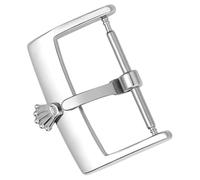 ROUHO Bracelet Montre Boucle 316L Acier Inoxydable Poli Fermoir Ardillon Métal Remplacement Montre Boucle pour Rolex-Argent 12mm