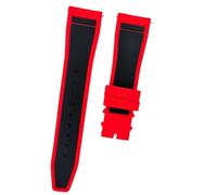 ROUHO Bracelet Montre Caoutchouc Étanche, Sophistiqué Silicone Souple Remplacement pour IWC Mark XVIII Le Petit Prince-Rouge 22mm