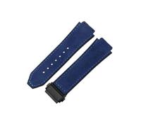 ROUHO Bracelet Montre Silicone 26mm Texture Cuir Caoutchouc Fermoir Déployant Acier Inoxydable Doux pour Hublot Big Bang Collection F5