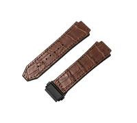 ROUHO Bracelet Silicone 26mm Relief Alligator 19mm Effet Cuir Caoutchouc Fermoir Acier Inoxydable Doux pour Hublot Big Bang Collection B5