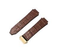 ROUHO Bracelet Silicone 26mm Relief Alligator 19mm Effet Cuir Caoutchouc Fermoir Acier Inoxydable Doux pour Hublot Big Bang Collection B3