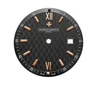 ROUHO Cadran Acier Inoxydable Façade Métallique 8215 2824 2836 2892 Mouvement Maintenance Élément Rechange Horlogerie Accessoires Pièce pour Vacheron Constantin - A1 32.5mm