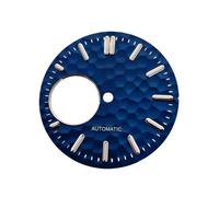 ROUHO Cadran Cœur Ouvert Martelé 28.5mm, Une Face Lumineuse Couronne 3h Modification pour Seiko NH38 Movement-S1