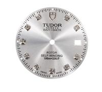 ROUHO Cadran en Acier Inoxydable Calibre 2824 Réparation Cadran en métal 29mm Guichet Date Modding Pièce pour Tudor Classic Collection - A1