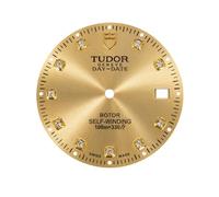 ROUHO Cadran en Acier Inoxydable Calibre 2824 Réparation Cadran en métal 29mm Guichet Date Modding Pièce pour Tudor Classic Collection - A4