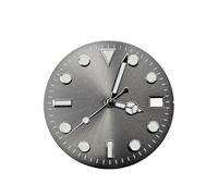 ROUHO Cadran Lumineux Style Sub, Une Plaque Personnalisée 28.5mm Couronne 3h avec Date pour Seiko NH35 NH36 4R36 Movement-C6