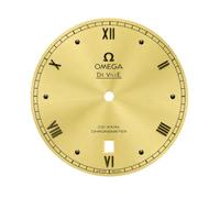 ROUHO Cadran Montre Acier Inoxydable Face Métallique 8215 Mouvement 33.9mm 33.2mm Chiffres Romains Réparation Remplacement Pièce Détachée pour Omega De Ville - B2 33.2mm