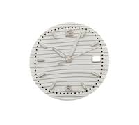 ROUHO Cadran Motif Vague 30.5mm, Une Face de Garde-Temps Lumineuse Couronne 3h avec Date Mod pour Seiko NH35 Movement-F17