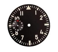ROUHO Cadran Pilote 38.8mm avec Index Lumineux, Face de Montre sous-Seconde 9h Modification pour ETA 6497 Movement-K1