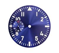 ROUHO Cadran Pilote 38.8mm avec Index Lumineux, Face de Montre sous-Seconde 9h Modification pour ETA 6497 Movement-K2
