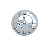 ROUHO Cadran Plongée Squelette 28.5mm, Une Face Lumineuse Couronne 3h avec Date Modification pour Seiko NH35/36 Movement-T4